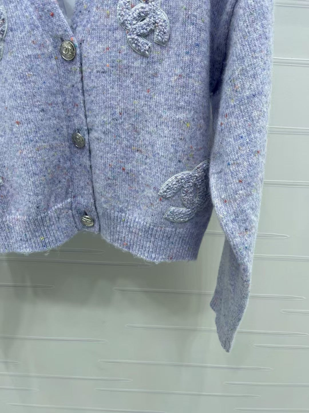 Letter knitted cardigan