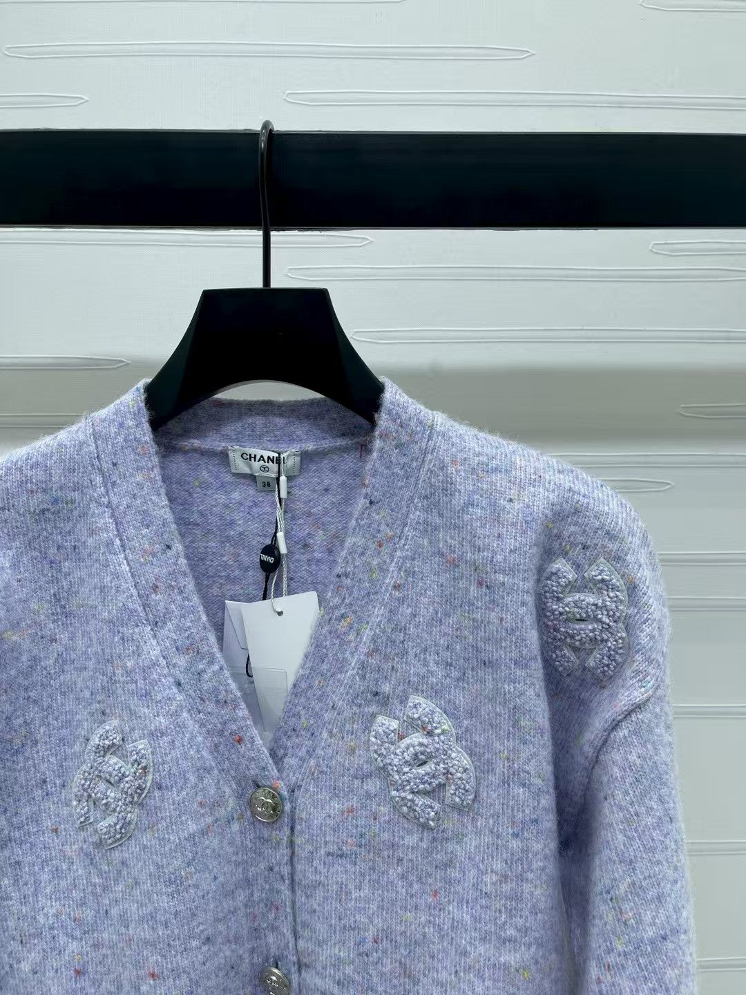 Letter knitted cardigan
