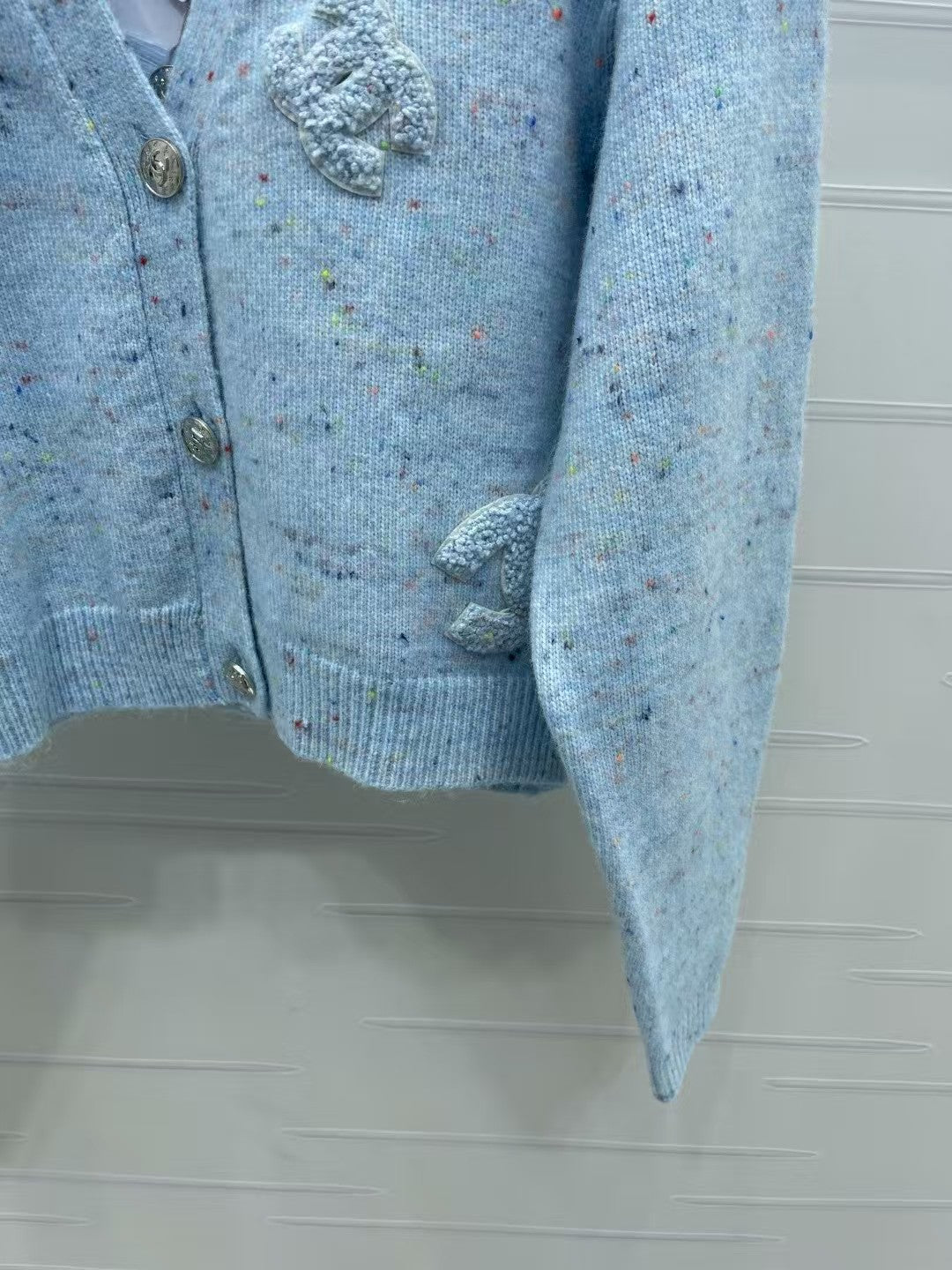Letter knitted cardigan