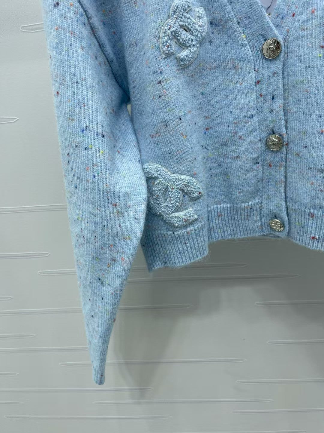 Letter knitted cardigan