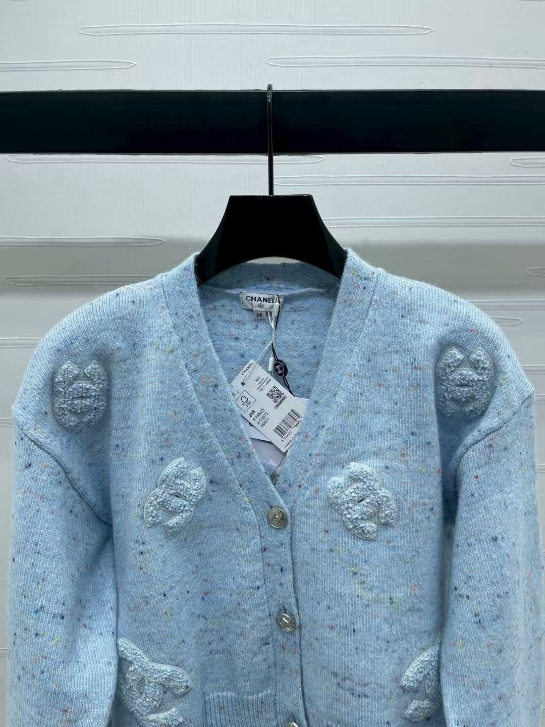 Letter knitted cardigan