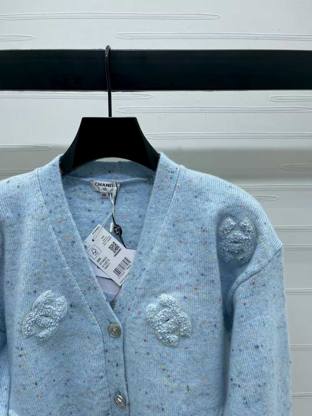 Letter knitted cardigan