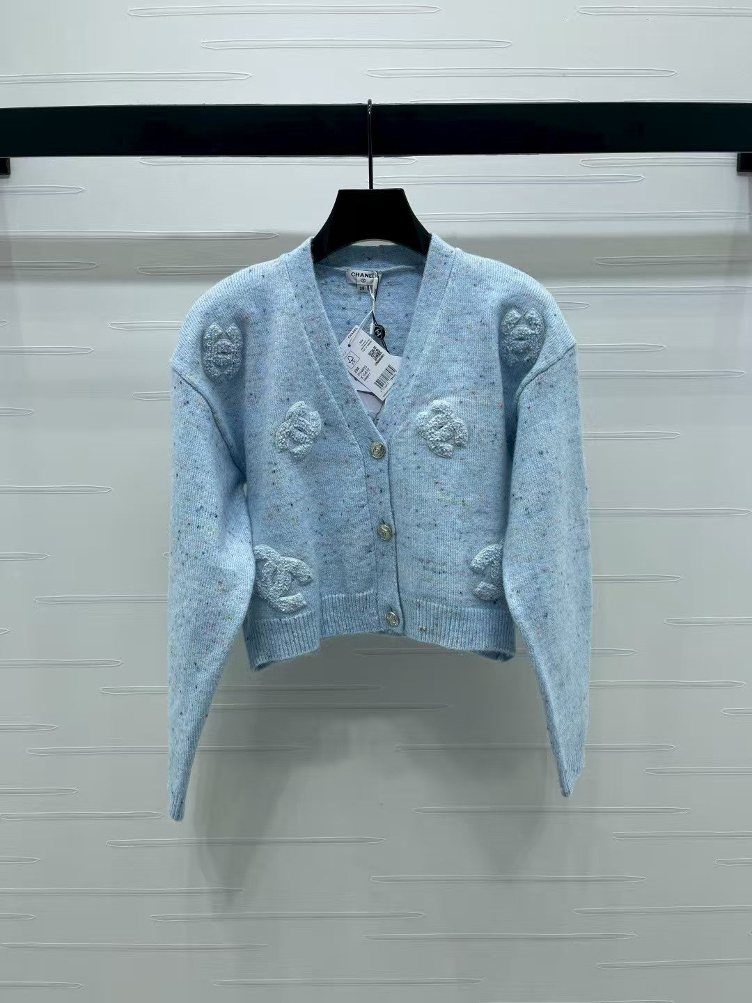 Letter knitted cardigan