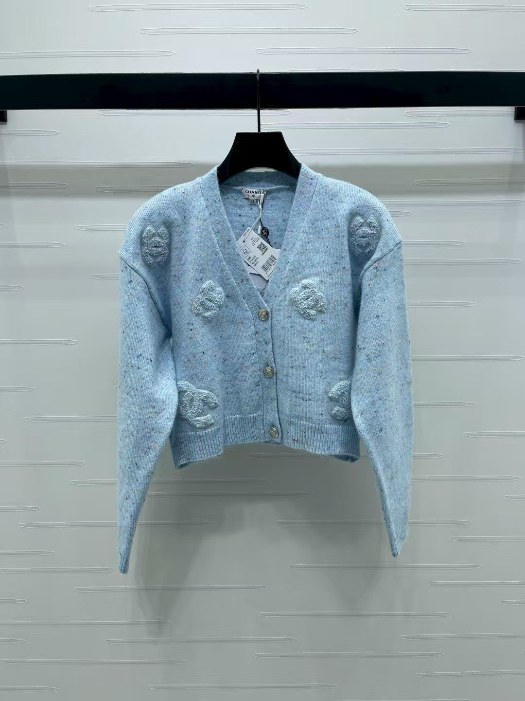 Letter knitted cardigan