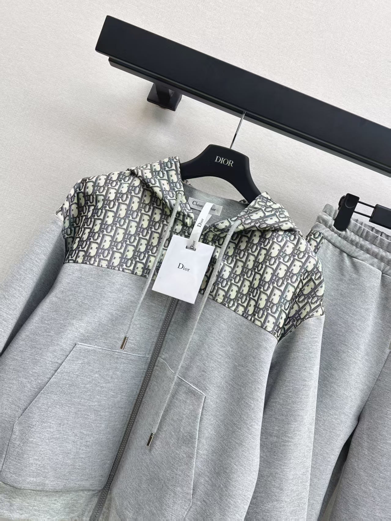 Splicing casual hoodie set