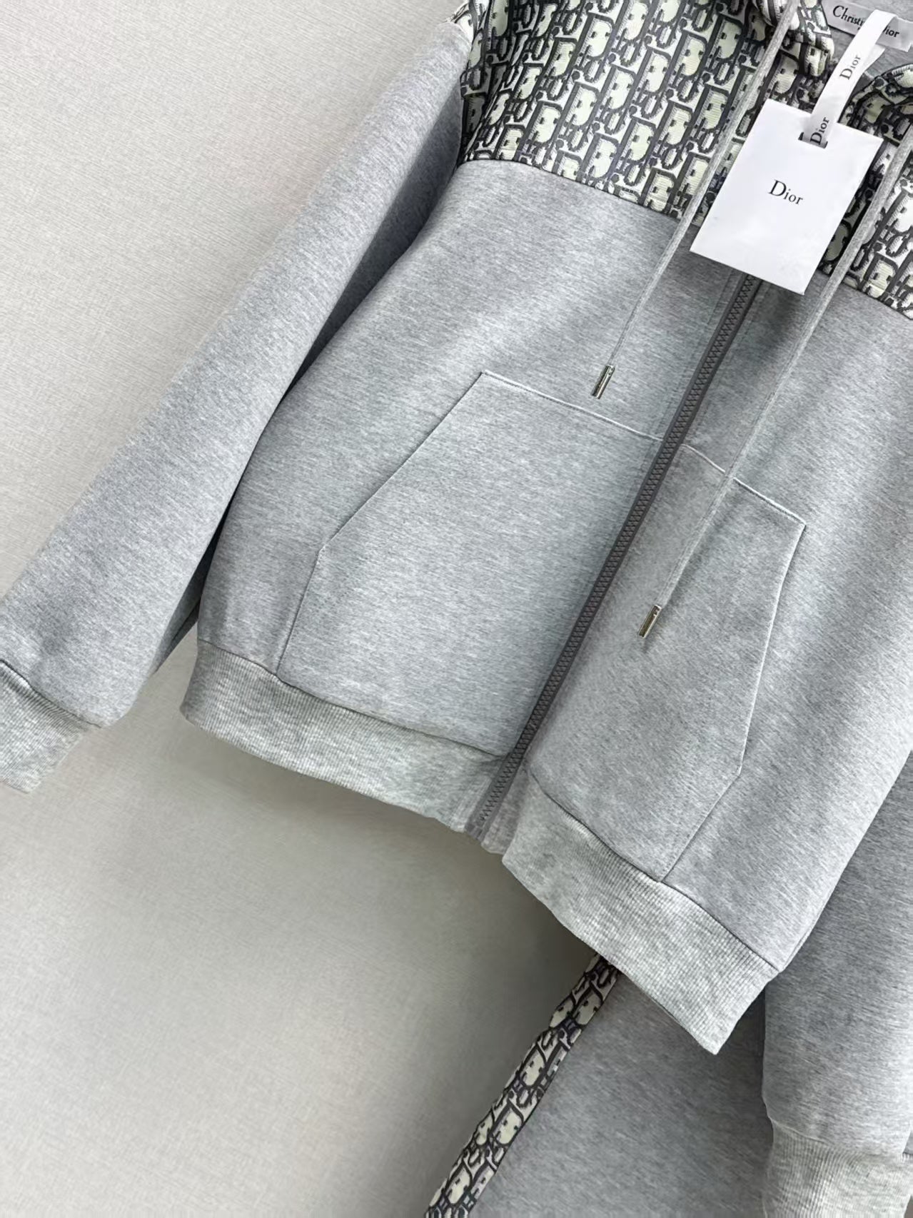 Splicing casual hoodie set