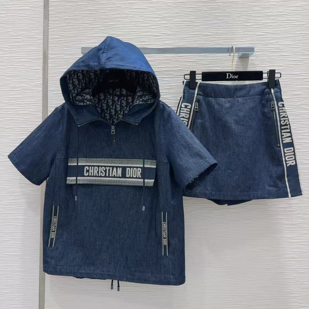 New denim jacquard suit