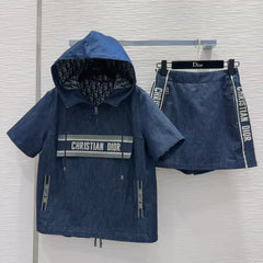 New denim jacquard suit