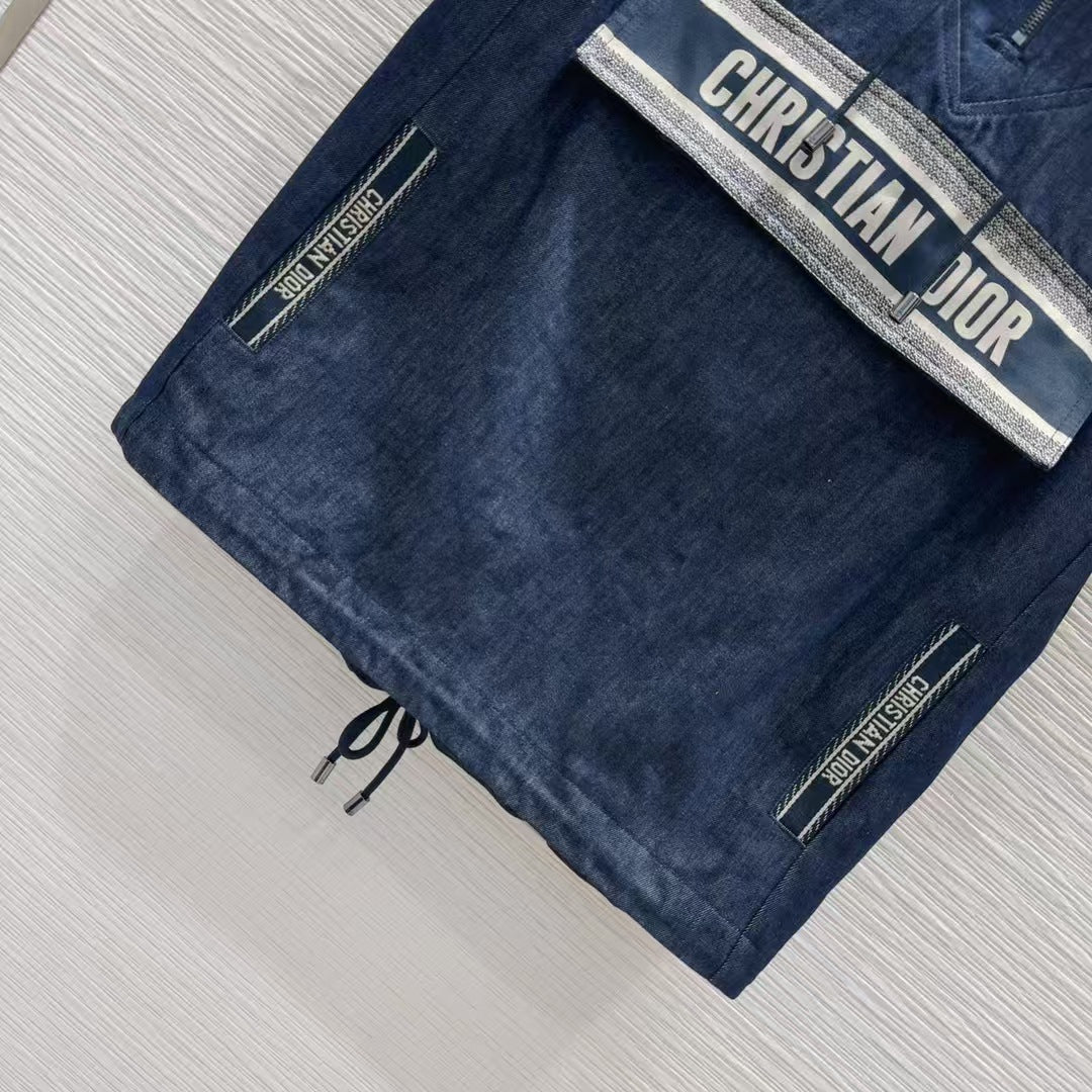 New denim jacquard suit