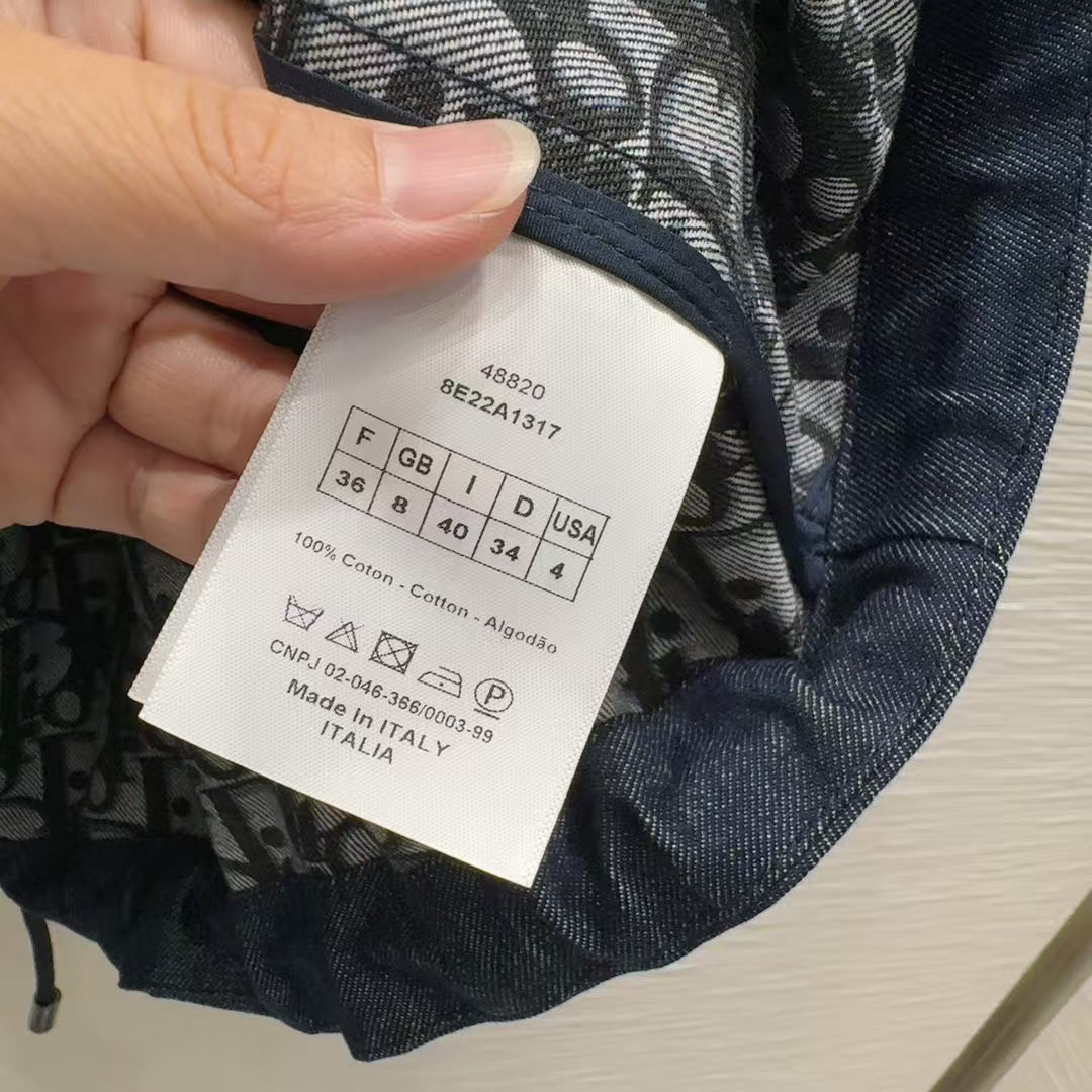 New denim jacquard suit