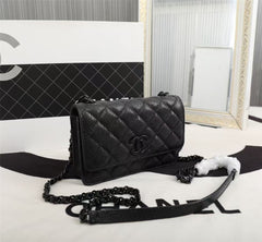 Particle embossed chain bag