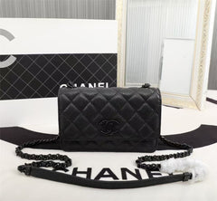 Particle embossed chain bag