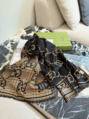Small plaid scarf