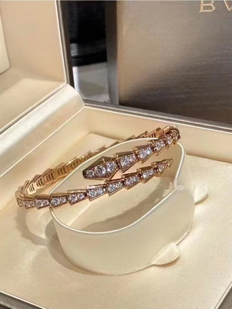 Golden diamond studded wristband