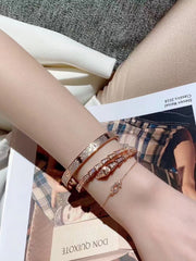 Golden diamond studded wristband
