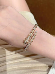 Golden diamond studded wristband