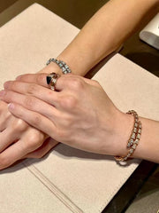 Golden diamond studded wristband