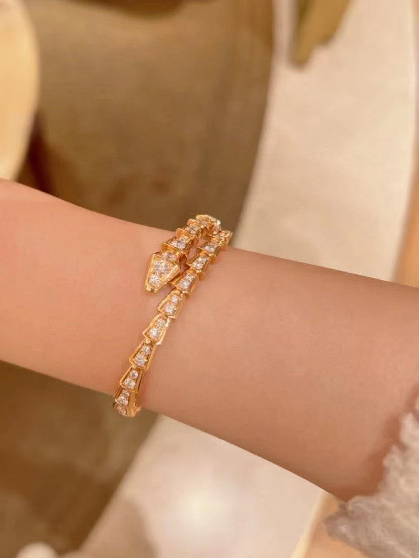 Golden diamond studded wristband