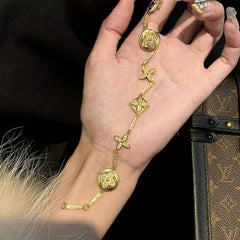 Versatile Four Leaf Flower Bracelet