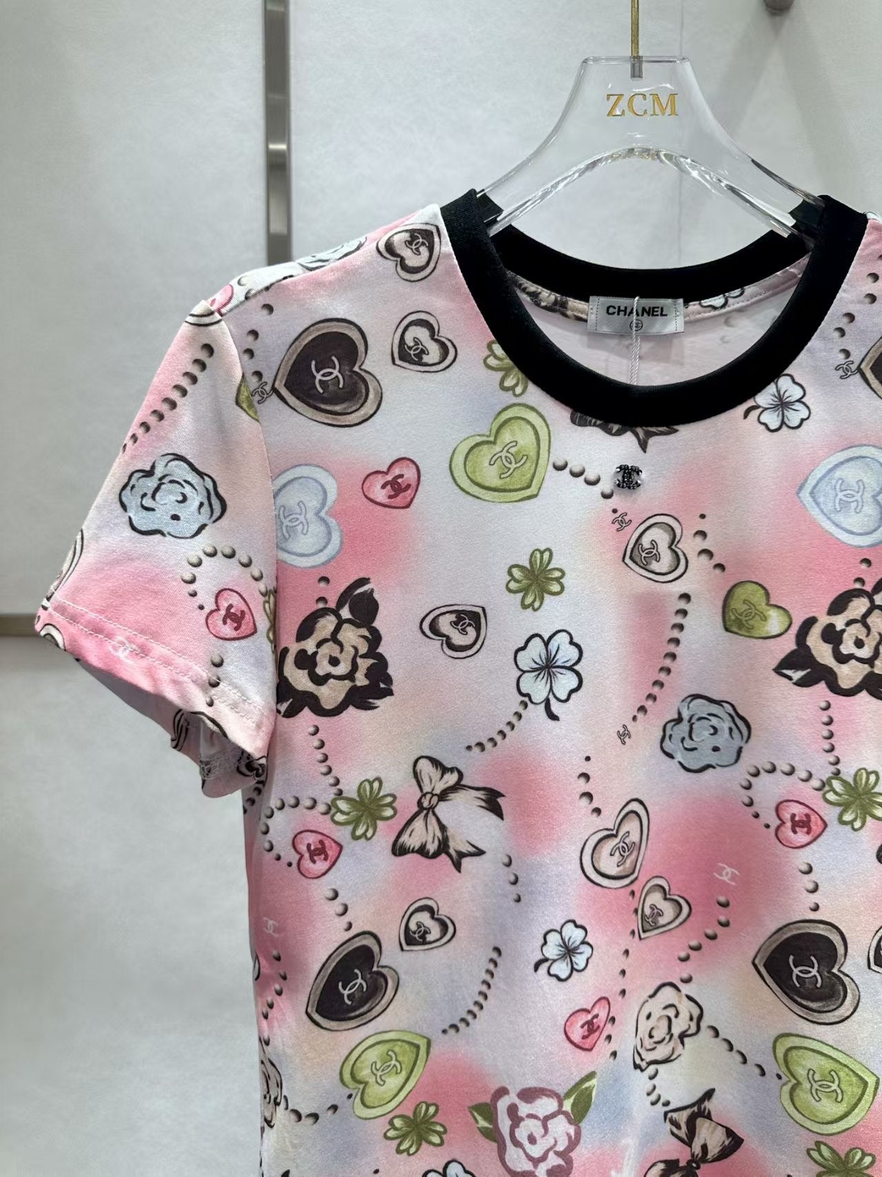 New round neck short shirt