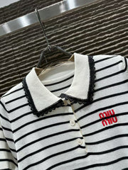 Short sleeved knitted top