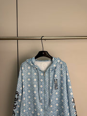 Full printed hooded jacket
