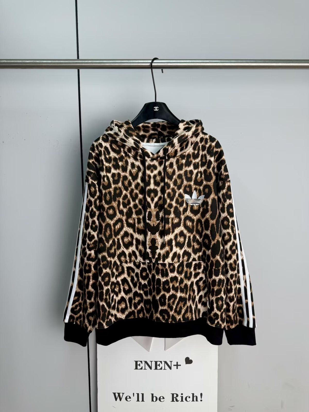 Leopard print hoodie
