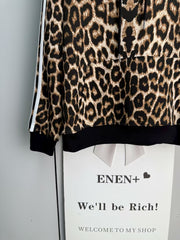 Leopard print hoodie
