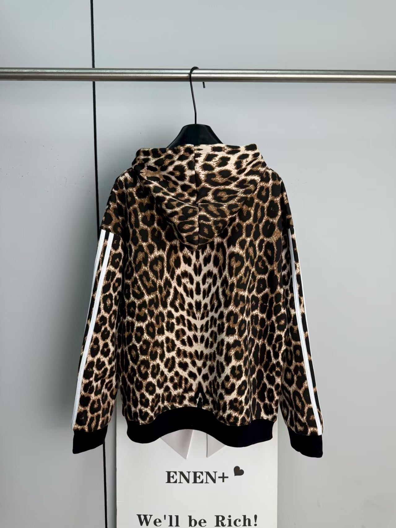 Leopard print hoodie