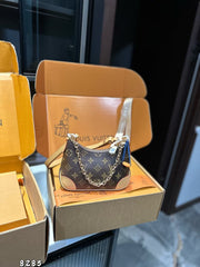 One shoulder crossbody croissant