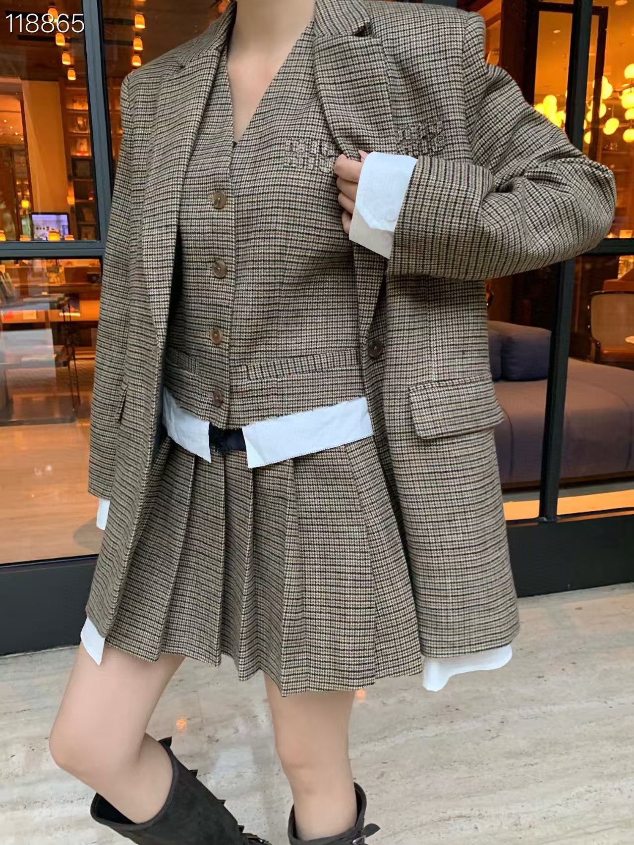 Checkered Three Piece Set