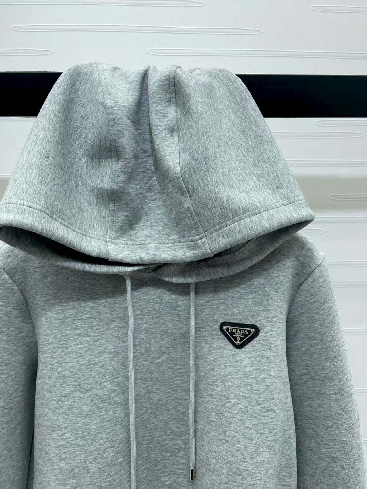 Ribbon hooded sweatshirt and pants set