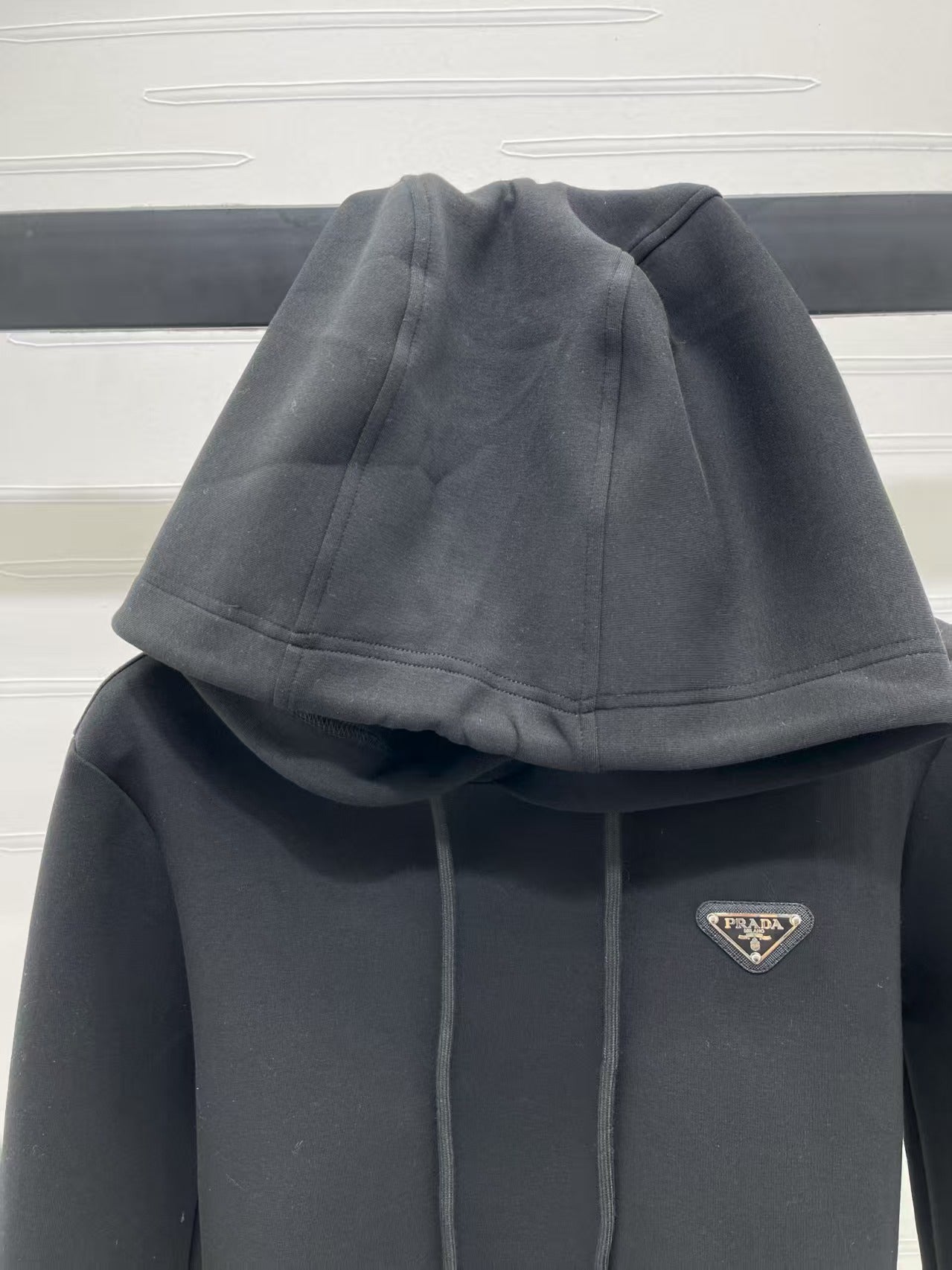 Ribbon hooded sweatshirt and pants set
