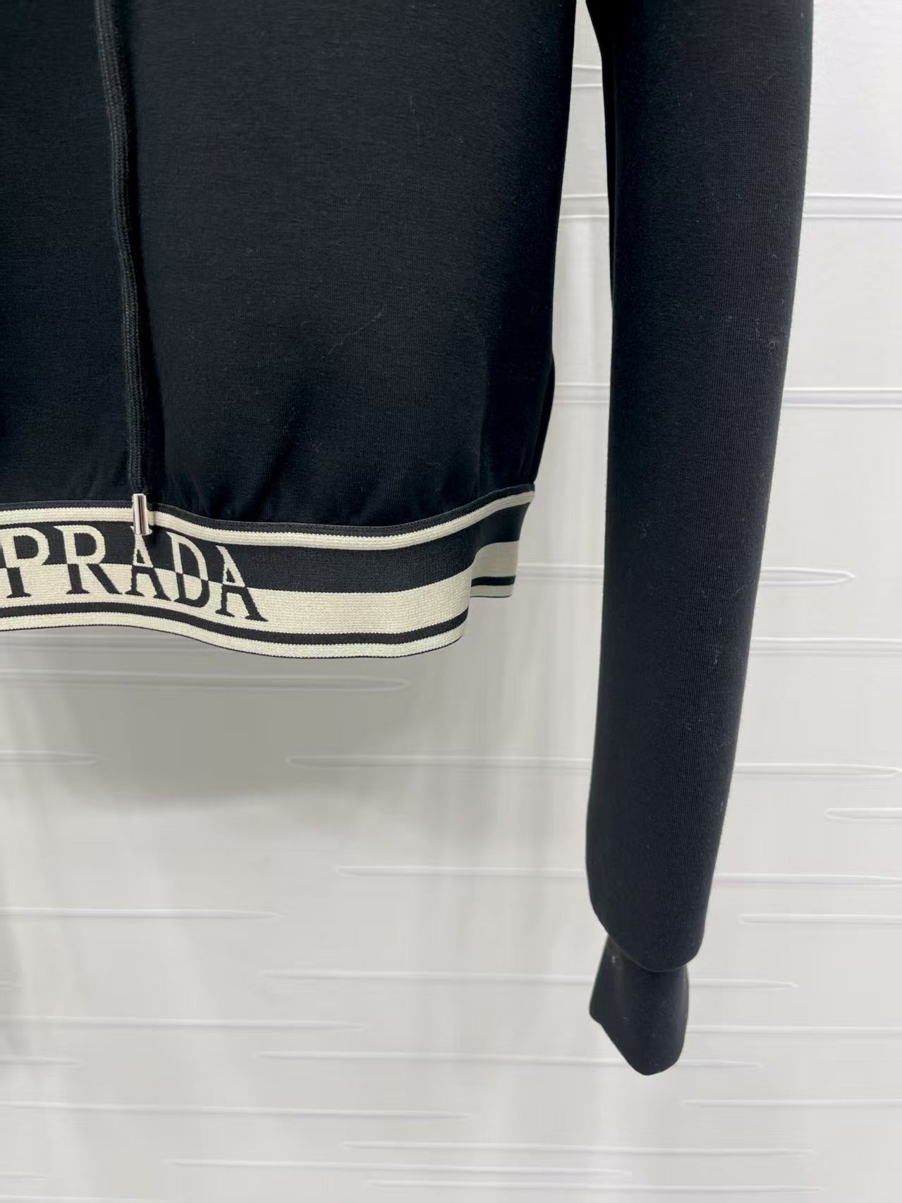 Ribbon hooded sweatshirt and pants set