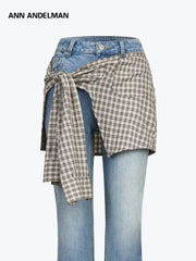 Shirt strap jeans