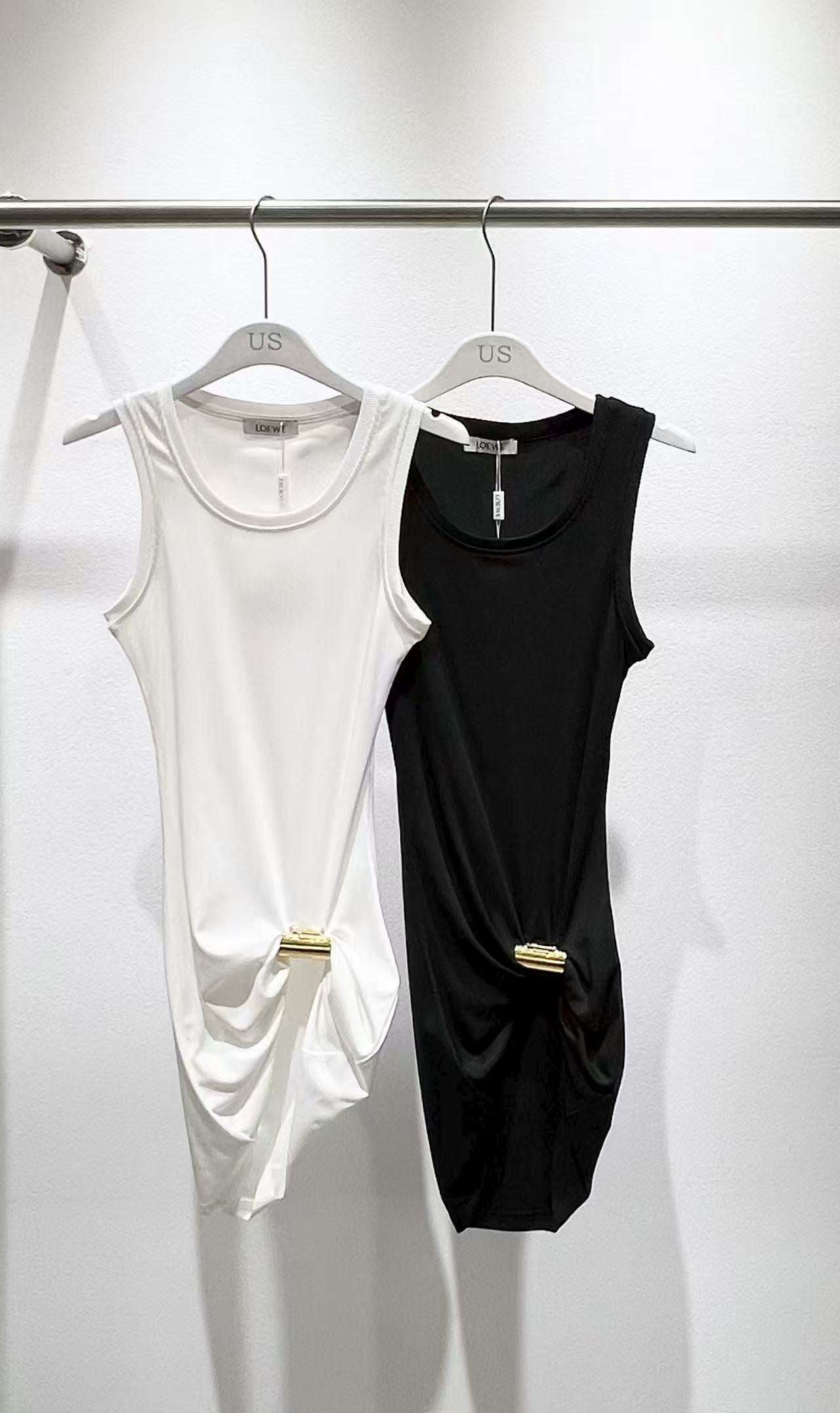 Early autumn new metal decoration slim fit sleeveless threaded
