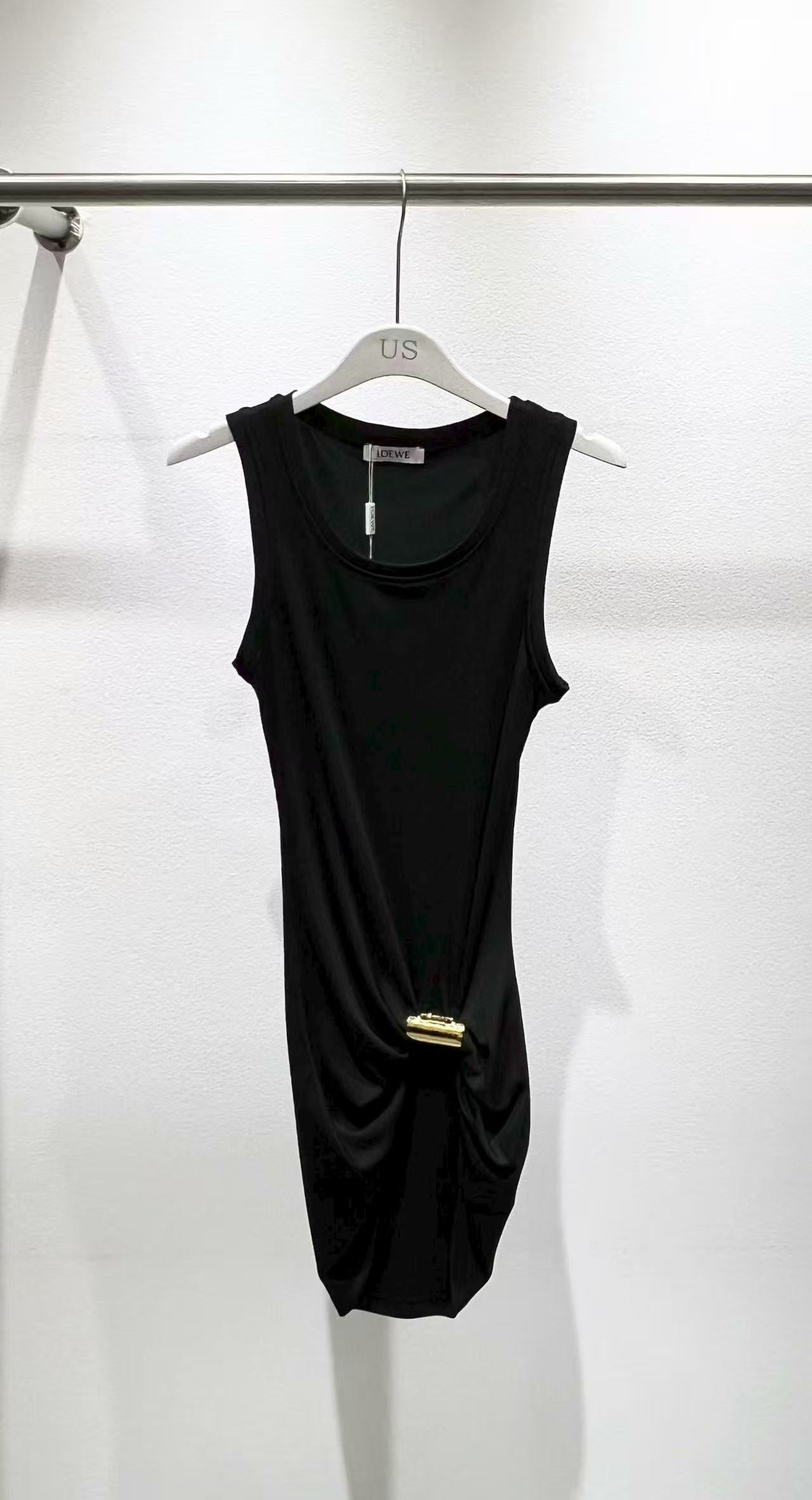 Early autumn new metal decoration slim fit sleeveless threaded
