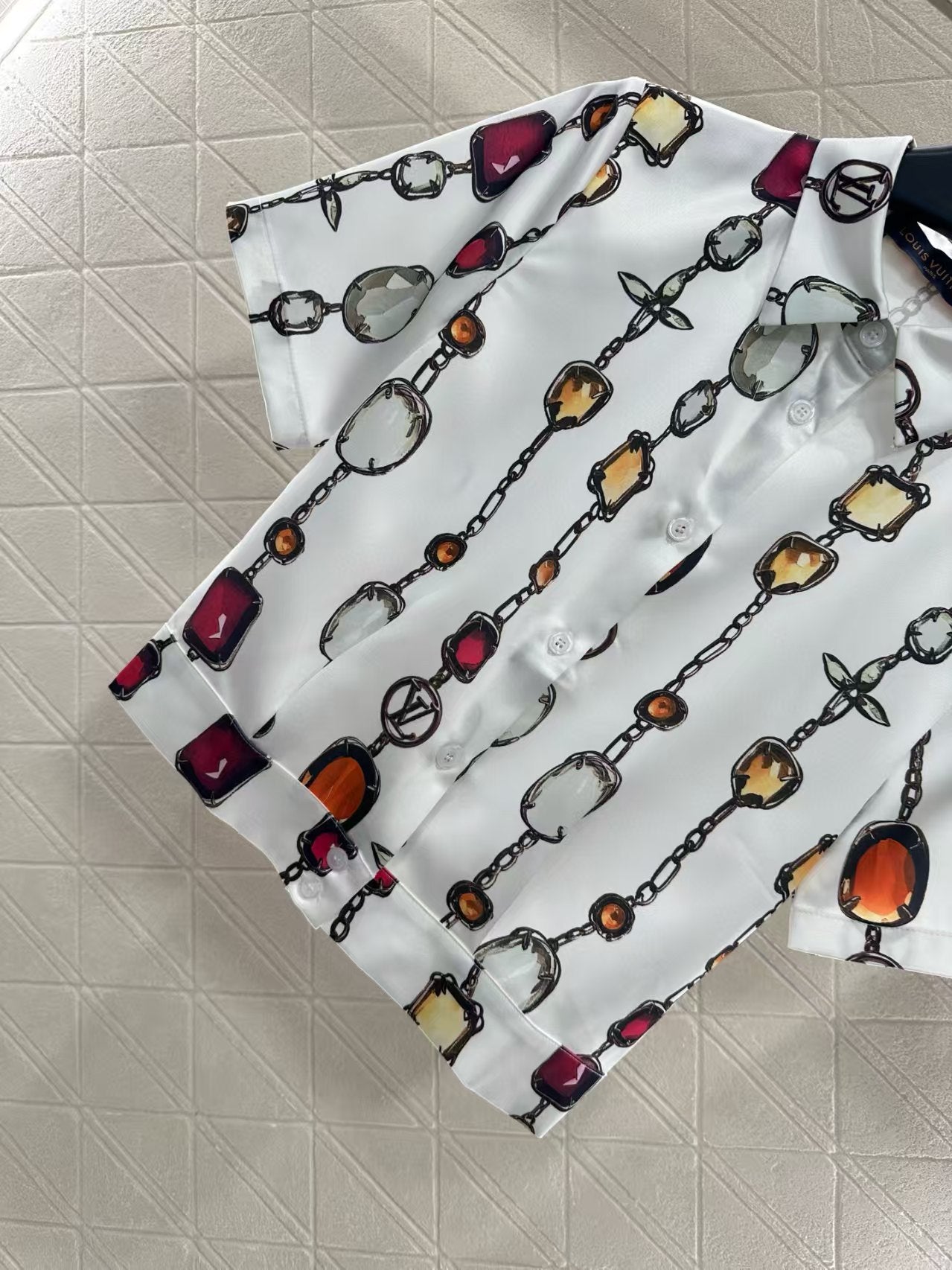 Printed shirt long skirt set
