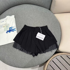New logo embroidered shorts