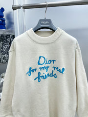 New letter long sleeved sweater