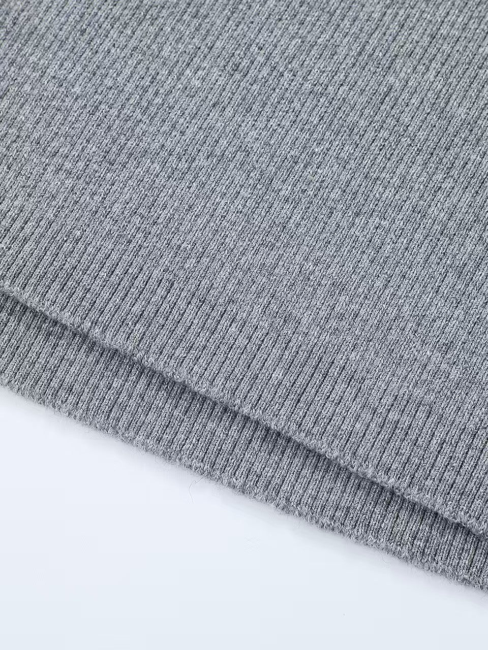 Ribbed letter jacquard logo vest