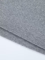 Ribbed letter jacquard logo vest