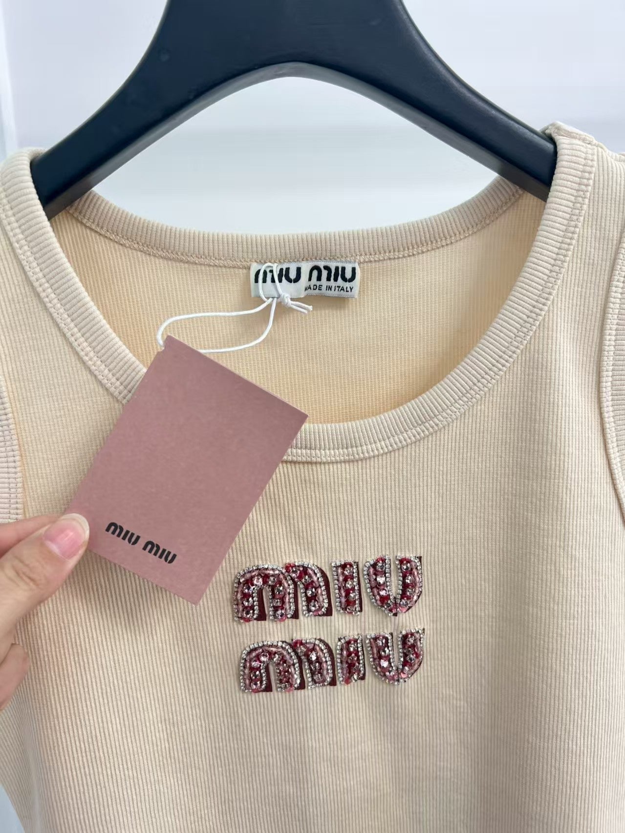 Rhinestone nail bead vest