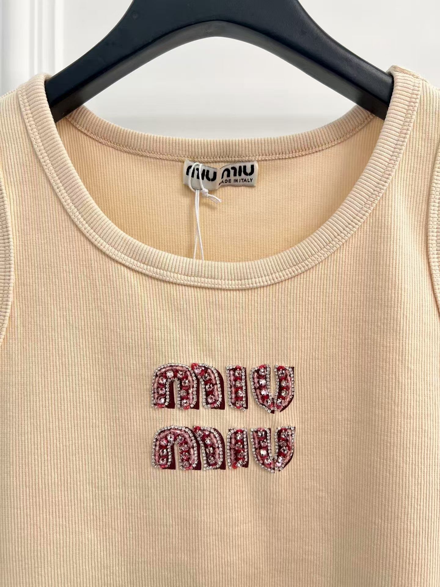 Rhinestone nail bead vest