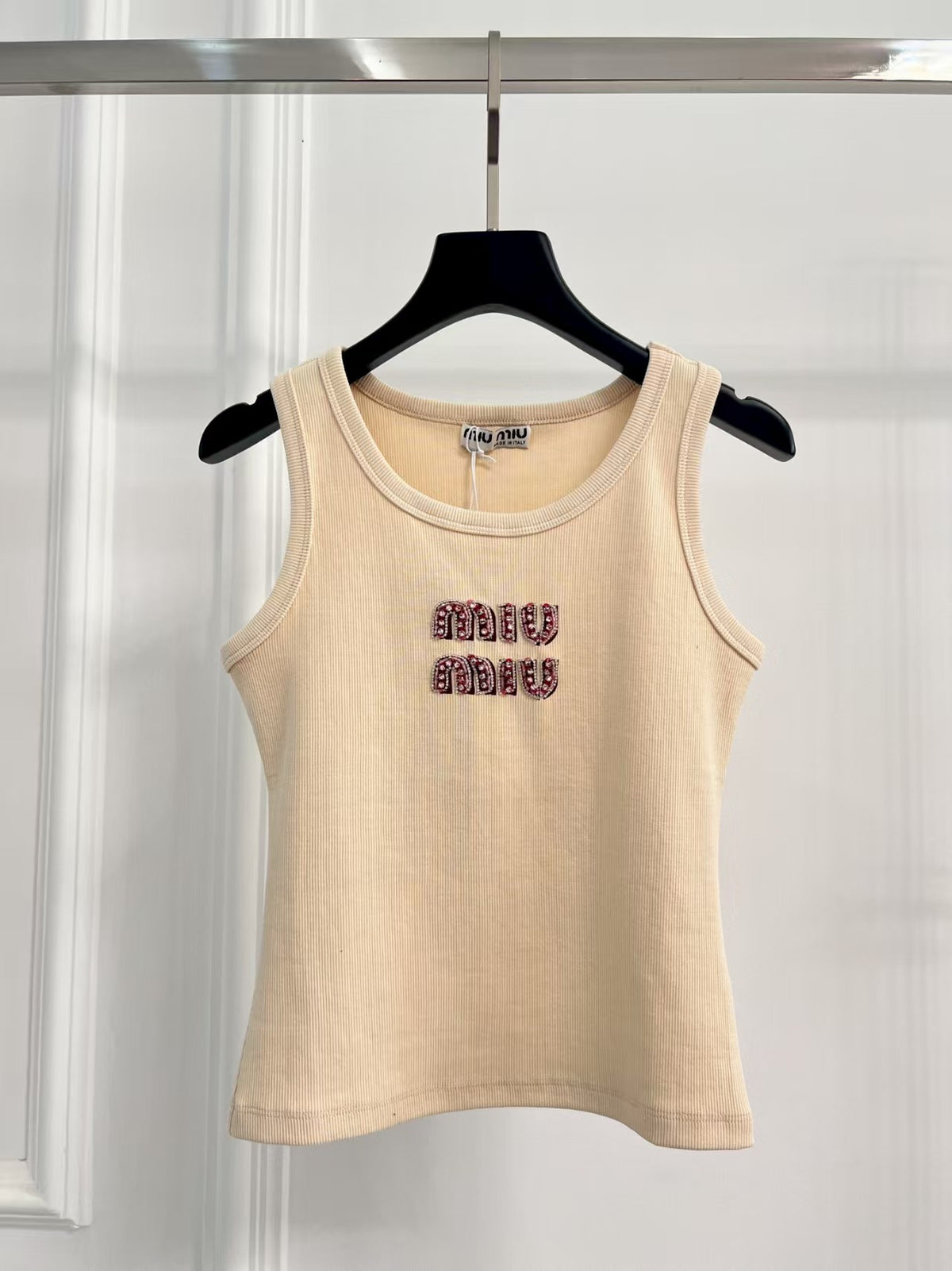Rhinestone nail bead vest