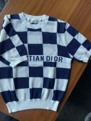 Loose knit short sleeves