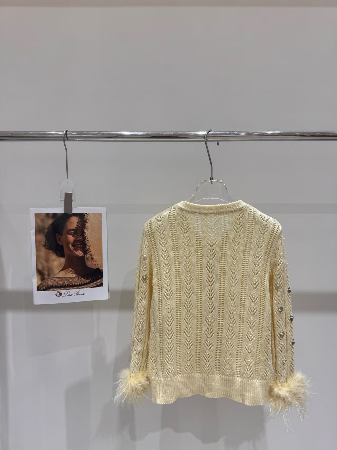Hollow sweater cardigan