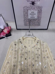 Hollow sweater cardigan