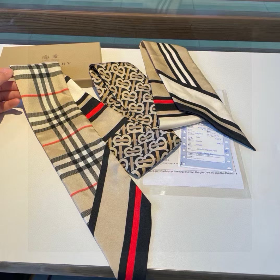 Narrow twill scarf