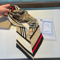 Narrow twill scarf